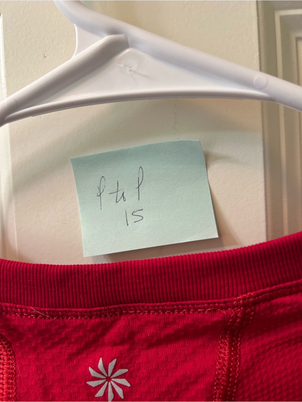 Athleta Red Long Sleeve Performance Top - Picture 4 of 4